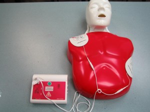 Learning CPR and AED on Mannequin