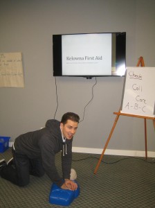 CPR and AED training classroom in Kelowna